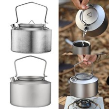 Kompakter 980 ml Ti Wasserkocher mit einfach klappbarem Griff für Reisen und Ou – Bild 6
