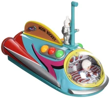 Masudaya Mini Moon Rocket Reissue Japanese Tin Toy Collectible