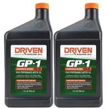 Driven Racing Oil 19406, GP-1 High Perf. Oil, Synthetic Blend 15W-40, 2 Quarts