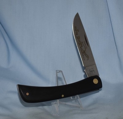 RARE CASE XX SLICK BLACK SODBUSTER KNIFE 9 DOT 2001 2138 ''NEAR MINT!!''