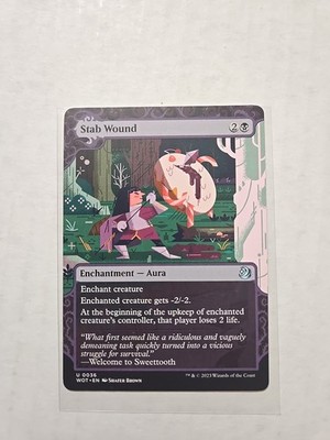 Stab Wound - Wilds Of Eldraine: Enchanting Tales - LP - MTG Magic - Enchant 
