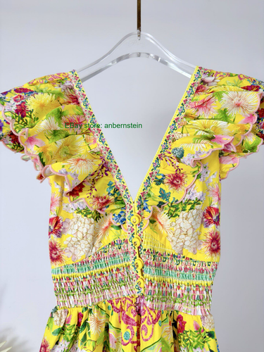 CAMILLA 2026 NEW Multi-style Silk Printed Ruffled Sleeveless Backless Long Dress - Picture 11 of 25