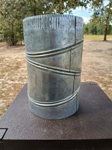 Quinn 7 Inch Galvanized Steel Adjustable Duct Elbow Fitting