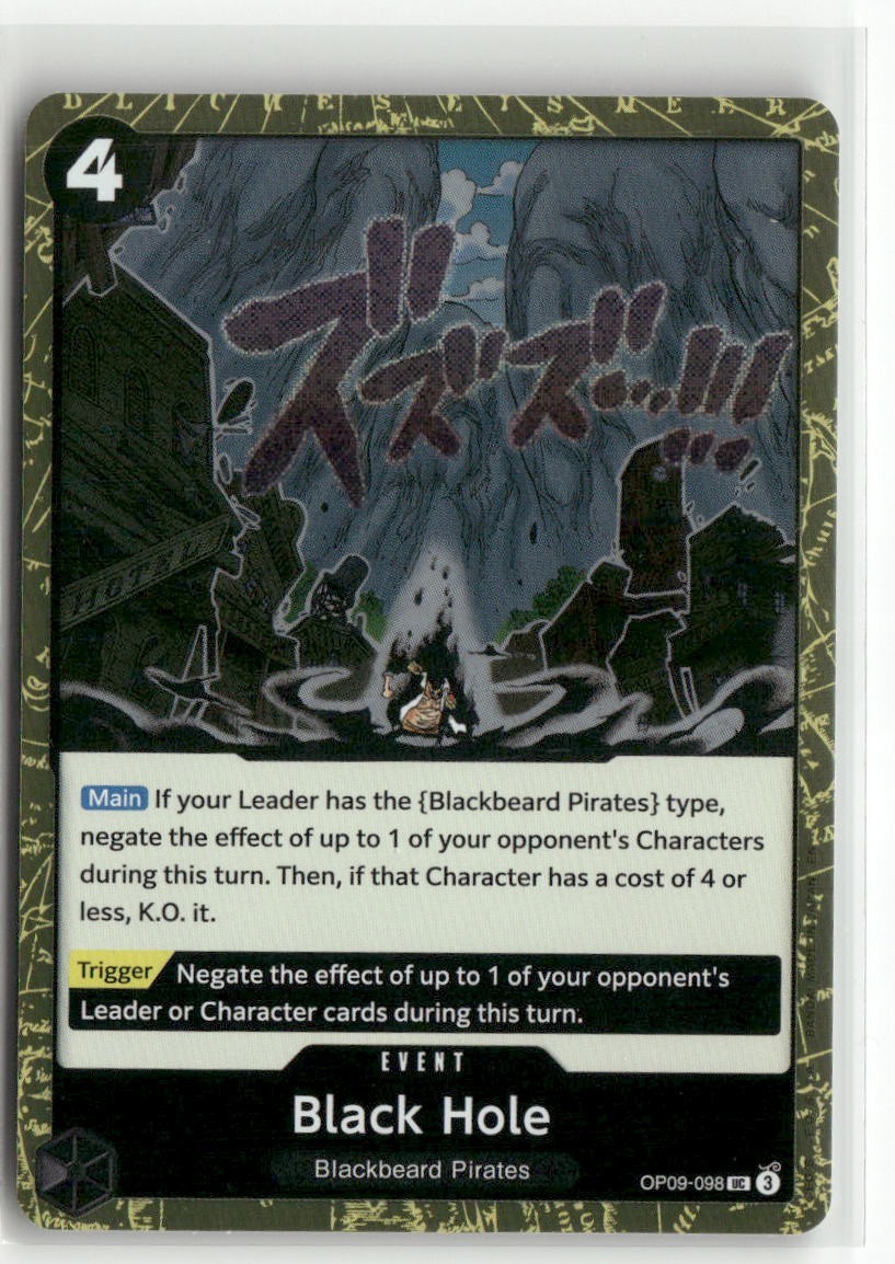 Black Hole Pirate Foil OP09-098 PRB-02 Premium Booster Vol.2 One