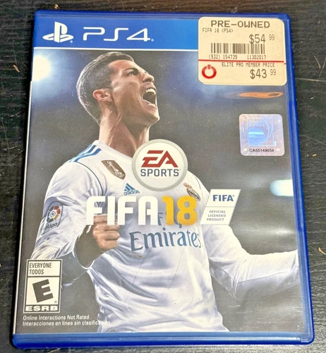 Playstation 4 PS4 - FIFA 18 - Game & Case