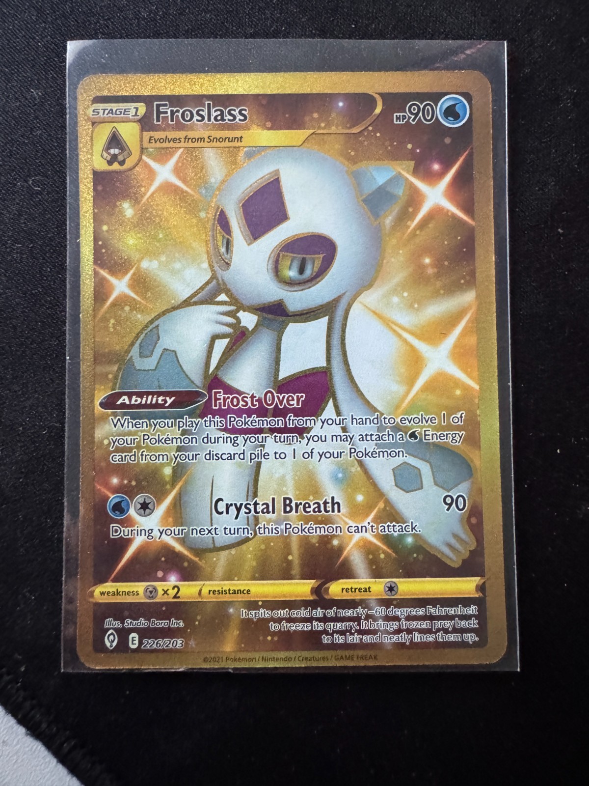 Froslass (Secret) 226/203 SWSH07: Evolving Skies Holo