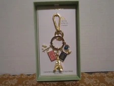 True to Form "Passport to Paris" Purse Charm and Key Ring ~ New in Box