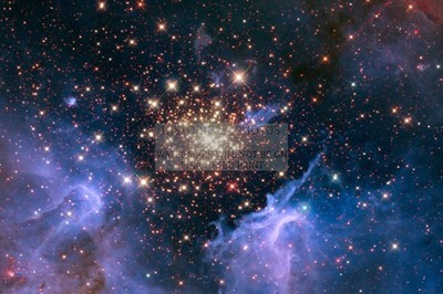 STARBURST CLUSTER NGC 3603 CARINA NEBULA 4X6 PHOTO