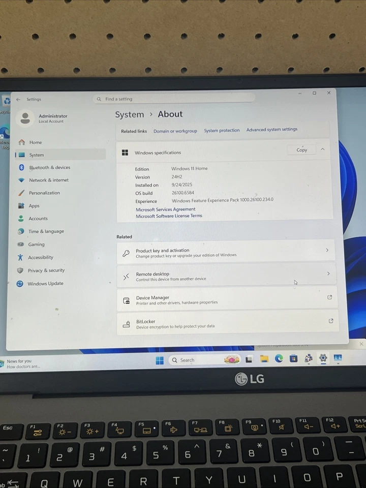 LG Gram 15" 15Z95N-G.AAE6U1 Intel Core i5-1135G7 2.4GHz 16GB RAM 512GB SSD Foto 4 de 4