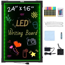 Vevor Led Message Writing Board, 24X16 Illuminated Office Product
