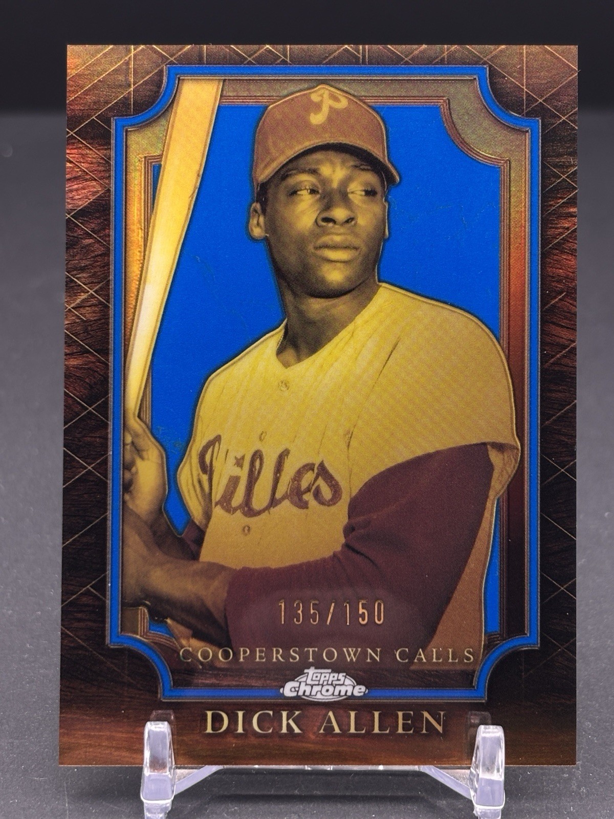 2025 Topps Chrome Cooperstown Calls Dick Allen Blue Refractor /150 SP #CC-5