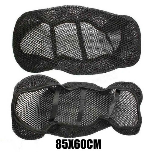 Breathable 3d Mesh Motorcycle Seat Cover Pad Moped Motorbike Scooter Black Seat - Picture 11 of 24