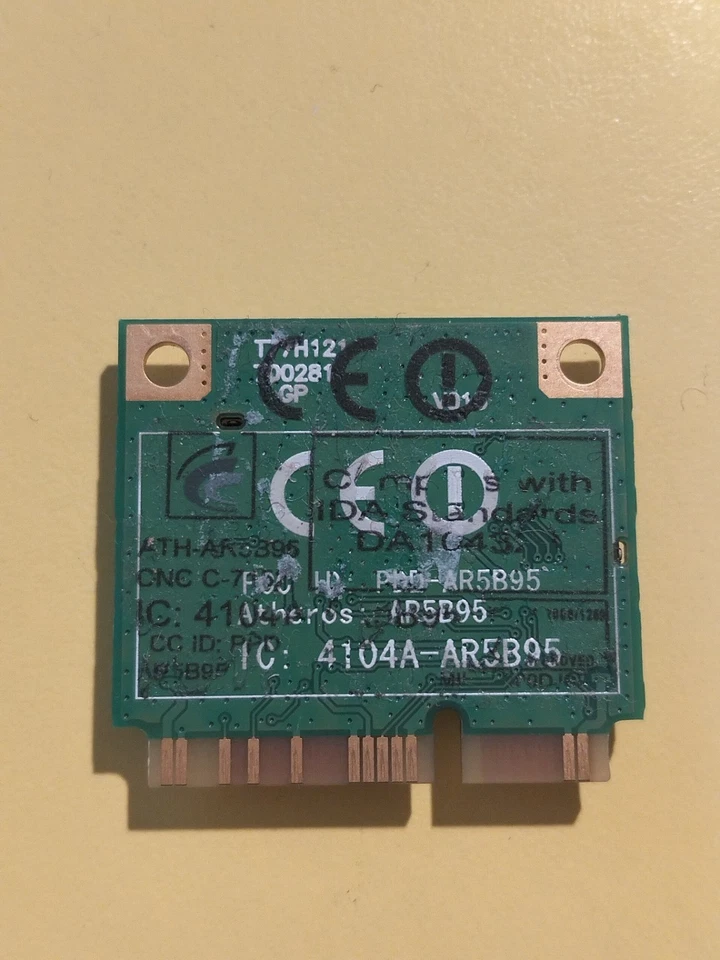 Atheros AR5B95 AR9285 WiFi 802.11b/g/n Mini PCI-E Half Size WLAN Card - Immagine 2 di 2