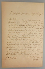 Autograph philosopher and librarian Gottlieb Wilhelm Gerlach 1860 (148359)