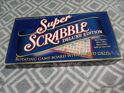 Super Scrabble Deluxe Edition Rotating 2006 200 Tile Folding Board