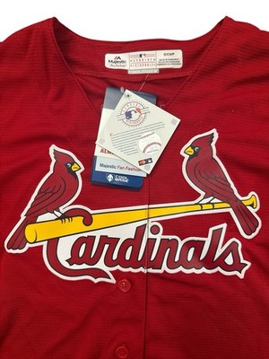 St. Louis Cardinals Majestic Red Yadier Molina Women s Baseball Jersey Small NWT