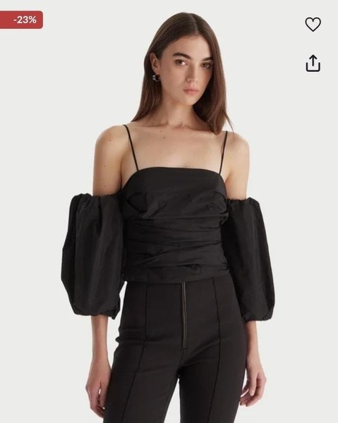Women Pinko Shirt Black Cotton S