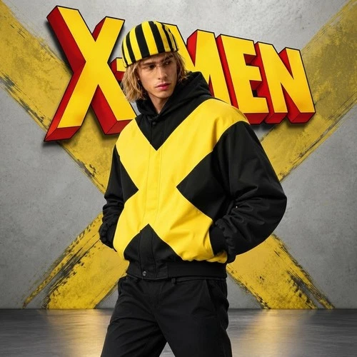 Marvel X-Men Wolverine Cosplay Jacket Black Yellow Hooded Costume Streetwear image 5