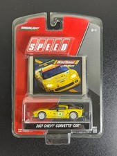Greenlight Speed 2007 Chevy Corvette C6R 1:64 Diecast Racing Car w/ Trading Card
