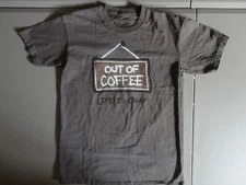 Brown Life is Crap Out of Coffee T Shirt Adult S novelty gag  Free US Shipping