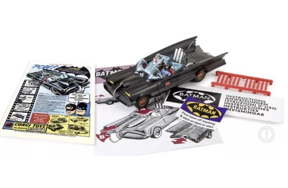 Corgi Toys 267 Batmobile 1966 MATT BLACK TV Series 2024 Club Edition Boxed 2024 - Image 4 of 4