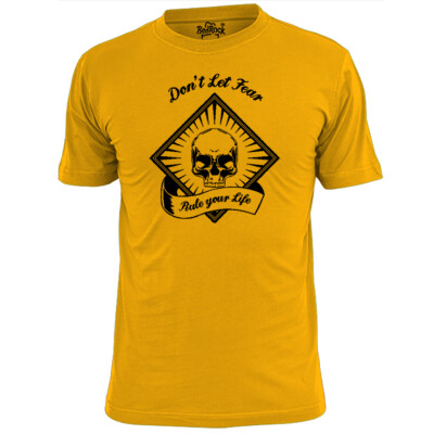 Herren-T-Shirt Don't Let Fear Rule Your Life Zitat Inspiration
