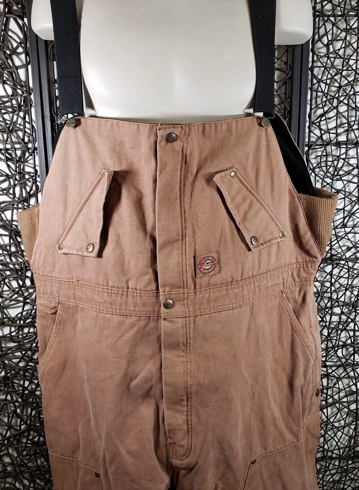 JUSTIN WORKWEAR MENS INSULATED CARPENTER STYLE OVERALLS XL #JX7095-TRH-XL