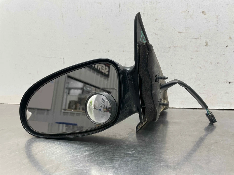 Espejo retrovisor eléctrico Saturn SL2 2002 sedán OEM lado izquierdo conductor negro 00 01 Foto 3 de 4