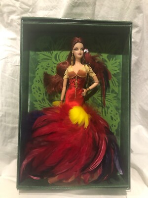 The Scarlet Macaw Barbie Doll 2008 Gold Label ONLY 6700 MADE Mattel L9659 NRFB