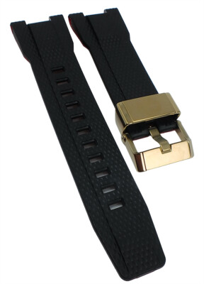 Casio G-Shock | Uhrenarmband Resin schwarz / rot | GST-B100RH-1A