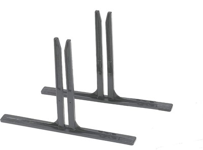 Angeles Set of 2 Support Feet (Only) for Quiet Dividers with Sound Sponge, Black
