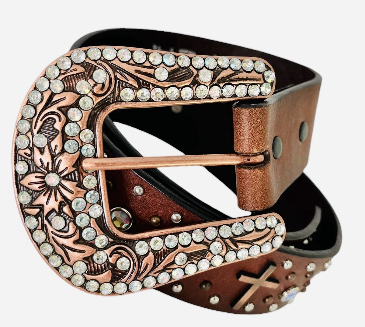 Roper Rhinestone Western Cowgirl Belt CaySep Women Men Rhinestone Belt Western Cowgirl Cowboy  main image 4