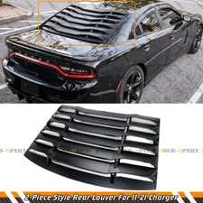 For 11-23 Charger R/T SRT Hellcat 2pc Style Rear Window Windshield Louver Cover