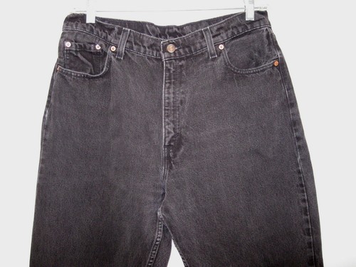 VTG Levi's USA Red Tab 561 Loose Fit Straight Leg High Waist 35 X 34 Womens 16 L - Picture 4 of 9