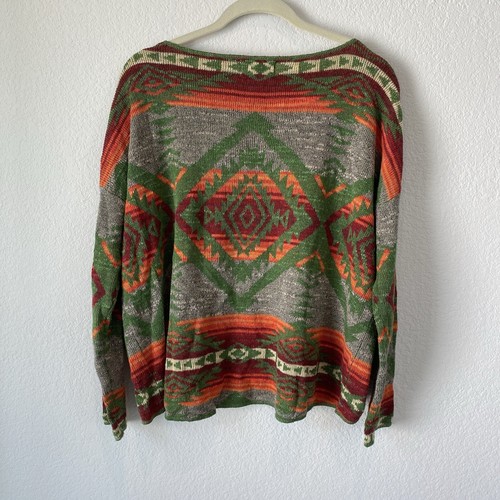 Denim & Supply Ralph Lauren Aztec Southwestern Sweater Size Large - Picture 6 of 7
