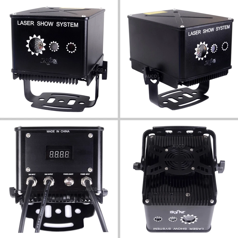 IP65 Waterproof 3W RGB Sky Aurora Projector Laser DMX Decor DJ Show Stage Lights - Image 3 of 4