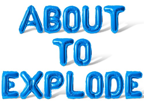 ABOUT TO EXPLODE Letter Balloon Banner - Baby Shower Party Decorations -Boy Girl - Picture 11 of 55