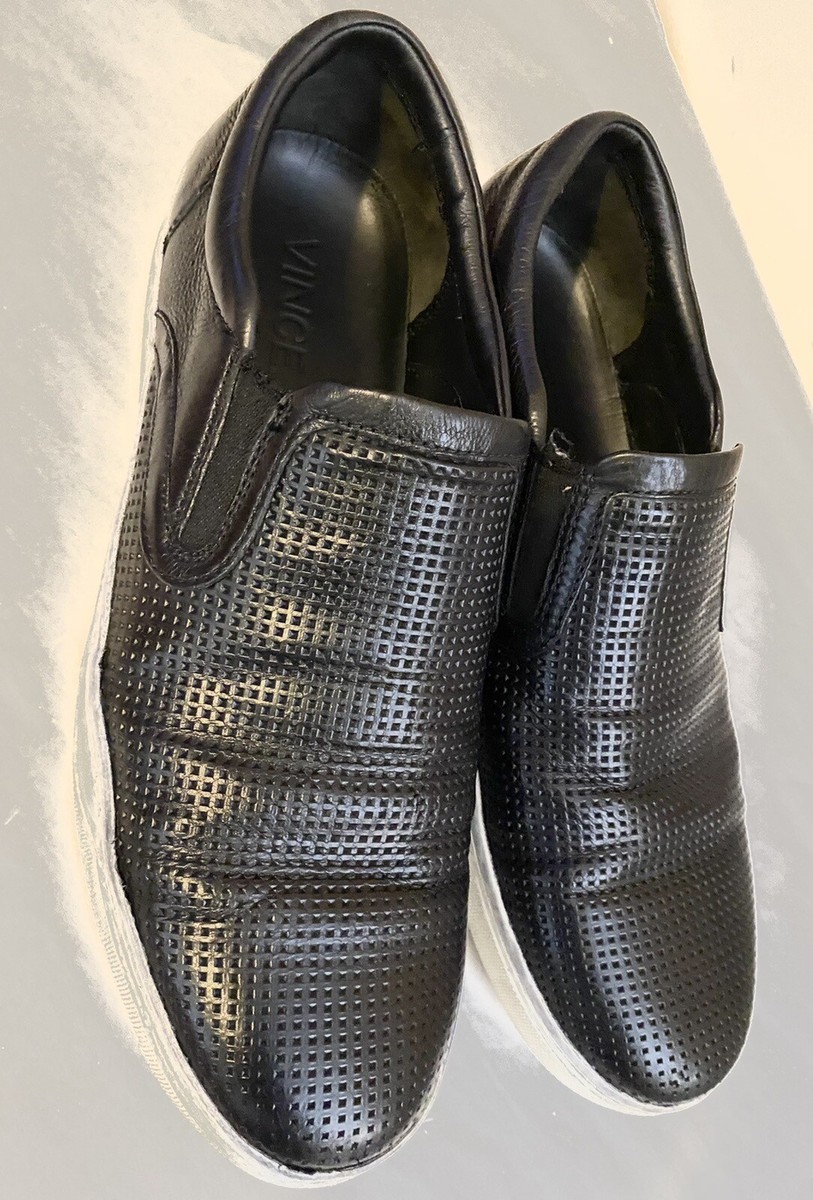 Vince Mens Slip-On Shoes Black Leather Round Toe 9.5M EUR 43 Vince | Shoes | Vince Mens Slipon Shoes Black Leather Round  main image 2