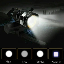 Adjust Focus 3 Mode LED Rechargeable Bicycle HeadLight Bike Racing Front light