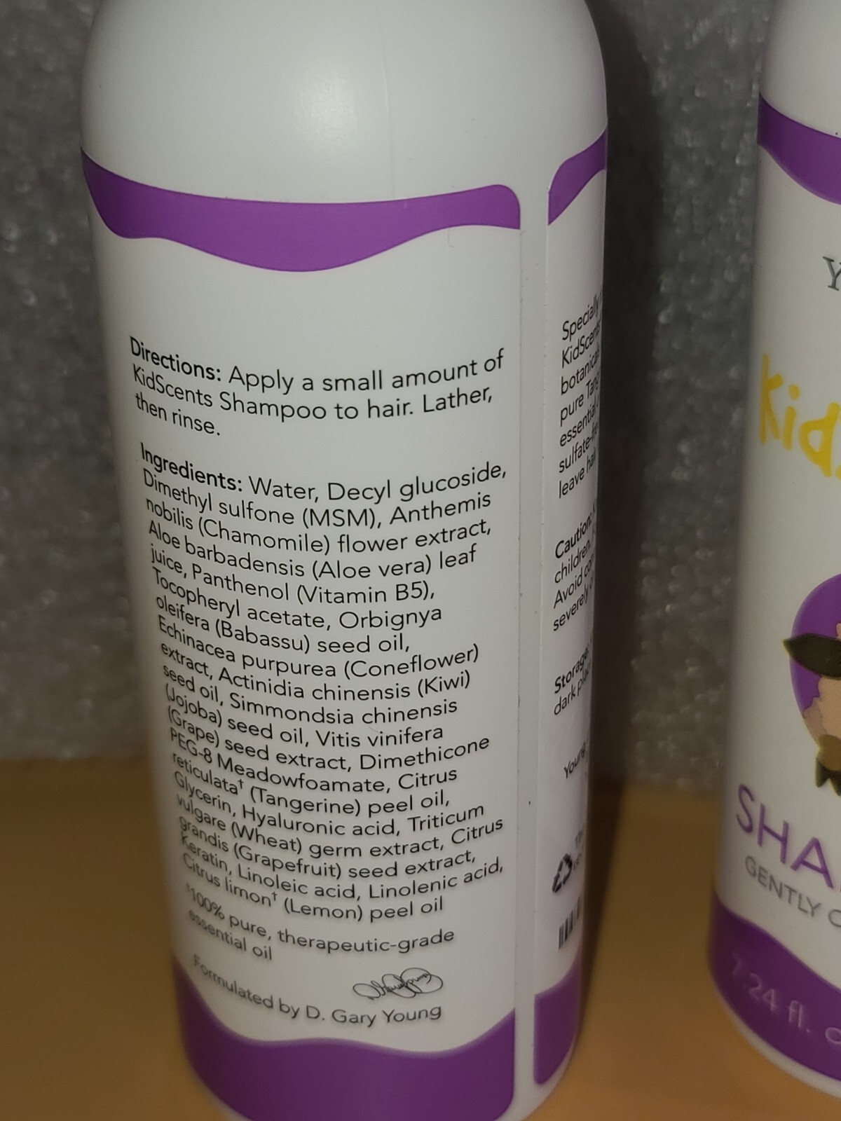 X2 Young Living KidScents Shampoo 7.24oz Childrens Shampoo 100 Pure