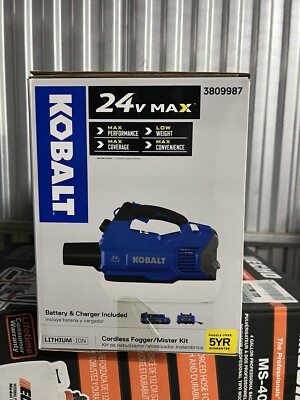 BRAND NEW Kobalt 24V Max Cordless Handheld Fogger/Mister Kit - Model  #3809987 | eBay