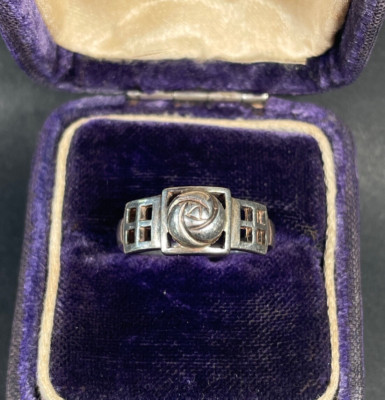 Kit HEATH Silber 925 Sterling Ring Gr. 55 Rose Blumenmotiv Schmuck Vintage