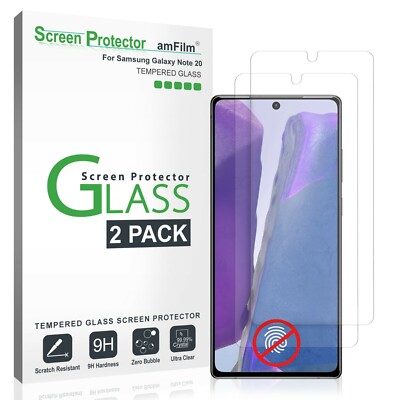 Samsung Galaxy Note 20 amFilm Full Cover Tempered Glass Screen Protector (2 PK)