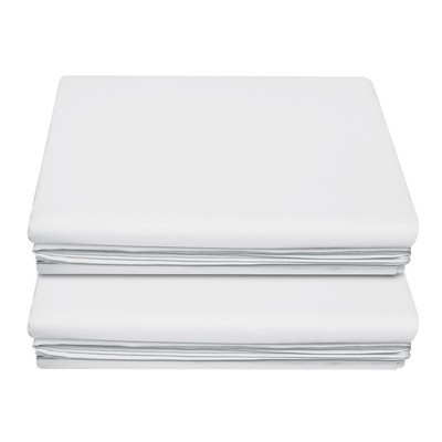 Flat Sheet 2-Pack Full Size Extra Soft Brushed Microfiber 1800 Microfiber Fla...