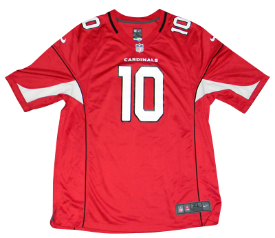 DEANDRE HOPKINS AUTOGRAPHED ARIZONA CARDINALS #10 NIKE GAME JERSEY BECKETT