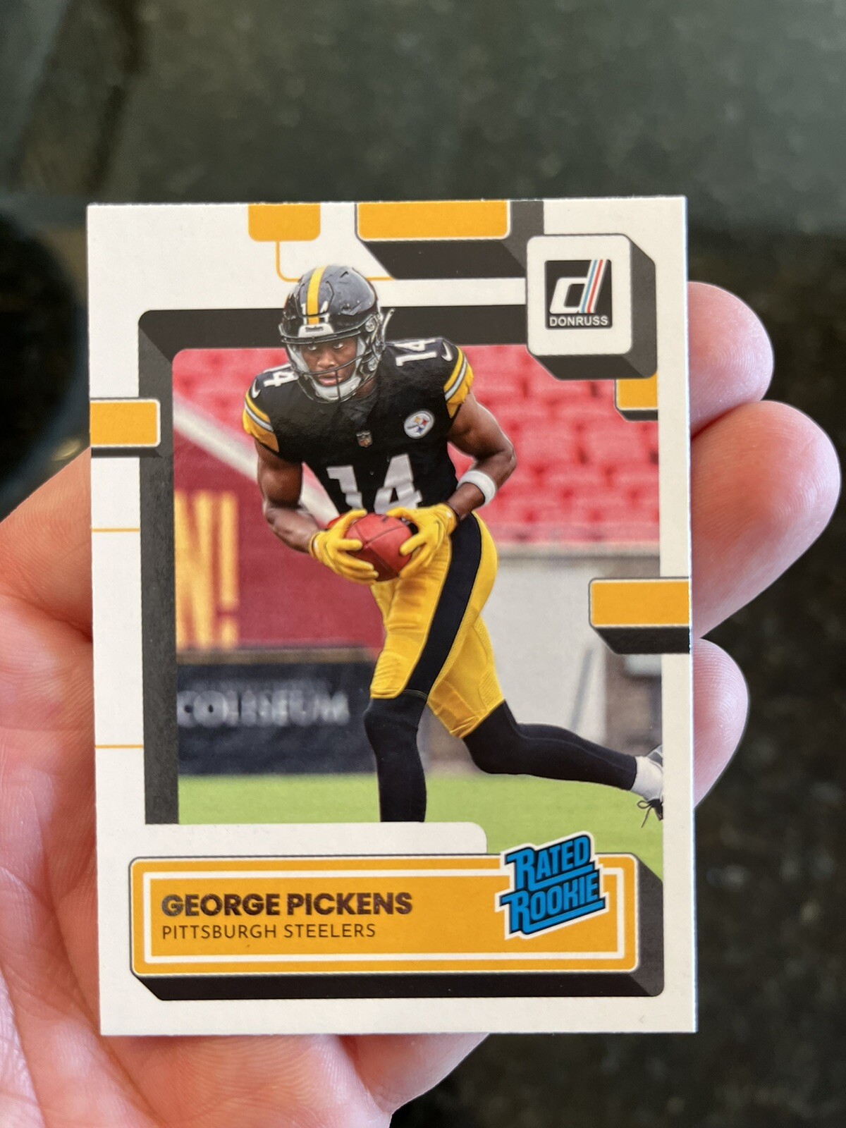 2022 Donruss George Pickens Rated Rookie RC Pittsburgh Steelers #323