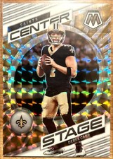 2023 Mosaic - Derek Carr - Center Stage White Prizm SSP /25 Saints #CS-DCA