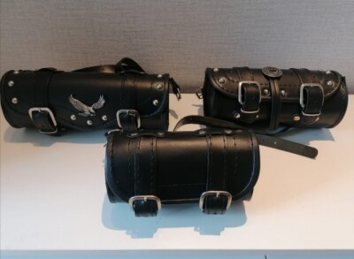 PIÓRNIKI MOTOCYKL NATURAL LEATHER SADDLEBAGS VT VS XV XVS HARLEY VN EN VTX VZ