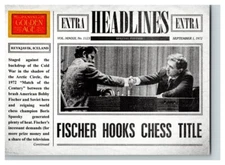 2012 Panini Golden Age Headlines #9 Bobby Fischer 055-M