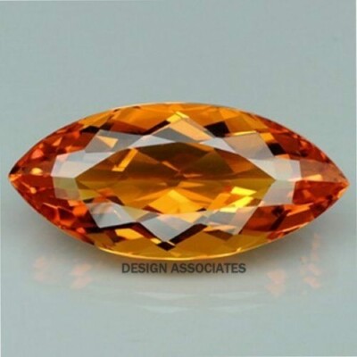 NATURAL MADEIRA CITRINE 10 x 5 MM MARQUISE CUT FROM BRAZIL F-4819
